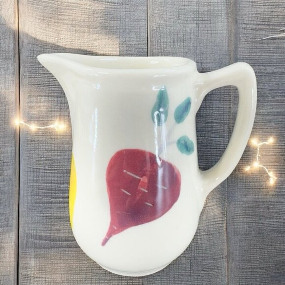 Hartstone‎ Ramekin Farmers Market Vegetables Small Pitcher Creamer 1990s Pottery